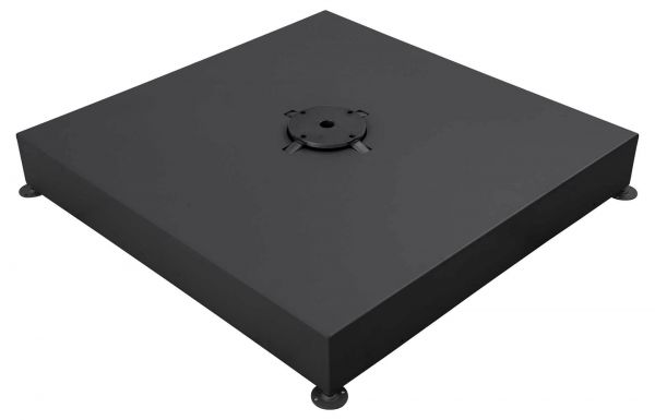 Standrahmen für 8 Platten 40x40x4cm, inkl. Aluminium Abdeckung, eisengrau