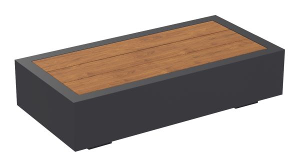 Bari Lounge Tisch 90x45cm zur seitlichen Montage