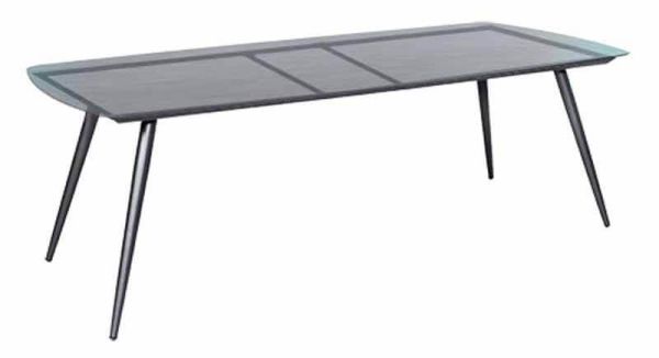 Amazone Tischgestell für Tischplatte 240x100cm bootsförmig, eisengrau